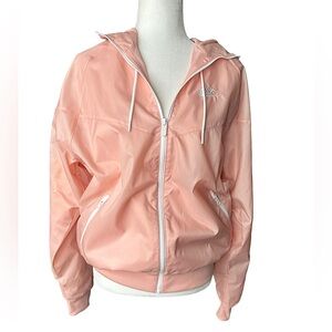 Nike mesh lined windbreaker, zippered pockets, Men’s XS, pink/coral, orange